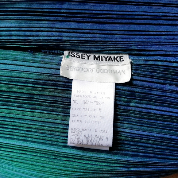 ♥️HP♥️ Issey Miyake Pleated Blue Iridescent Dress - Picture 9 of 9